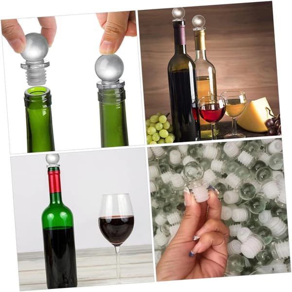 20 elegant glass marbles for decorative apothecary bottle caps