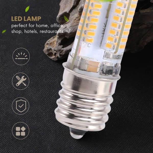 E17 Base 5W 64 LEDs LED Bulb 3014 SMD Warm White AC 110V-220V