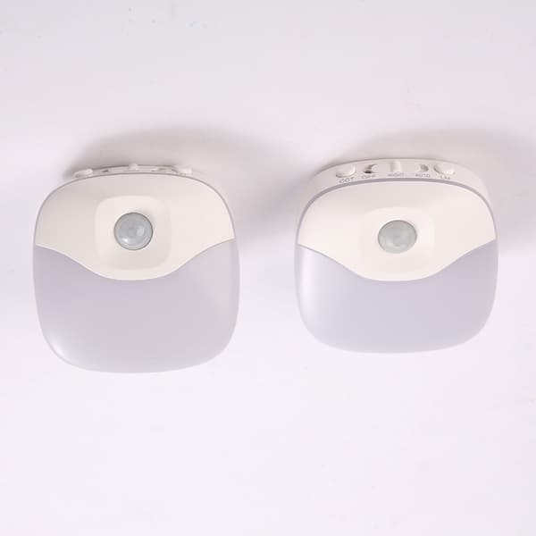 Mini Bevegelsesdetektor Nattlampe, Varmhvit LED Vegglampe