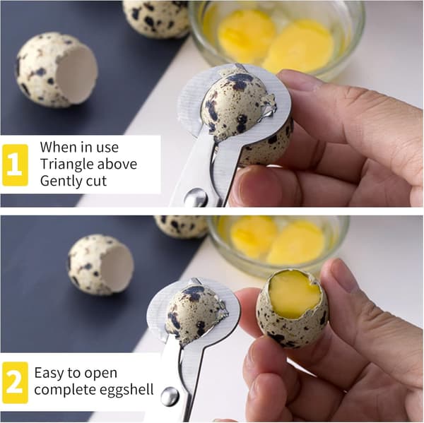 Pigeon Quail Egg Shell Cutter, Stainless Steel Scissor Cutting Egg Opener Suitable for Home Restaurant Kitchen