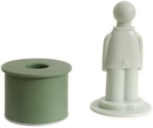 Dørstopper af gummi, dørstopper, dørholder, stop til bund og top af dør, selvklæbende, magisk design, dørfanger, 4-pak