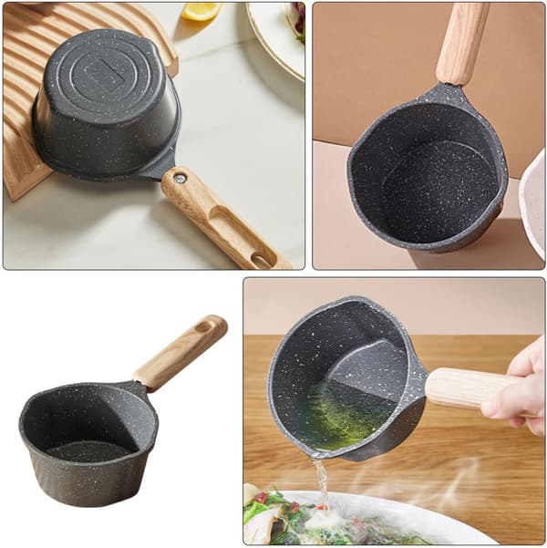 Small Thickened Non-Stick Metal Saucepan 250ml Melting Bowl