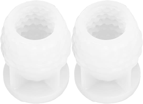 2 stk. kogler silikoneform til lysfremstilling og sæbefremstilling - 3D genanvendelige varmebestandige silikoneforme