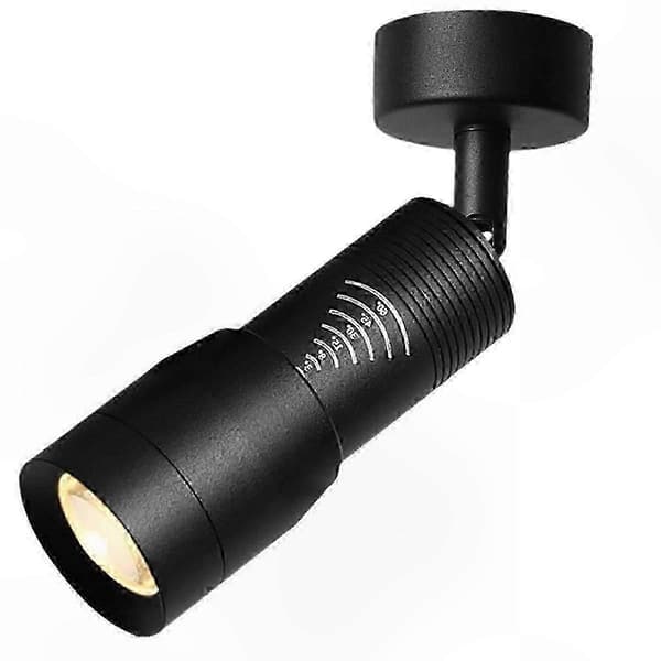 10-60° Adjustable Narrow Beam Zoomable Spotlight 7W 3000K Ceiling Mounted Lamp with Zoom Function