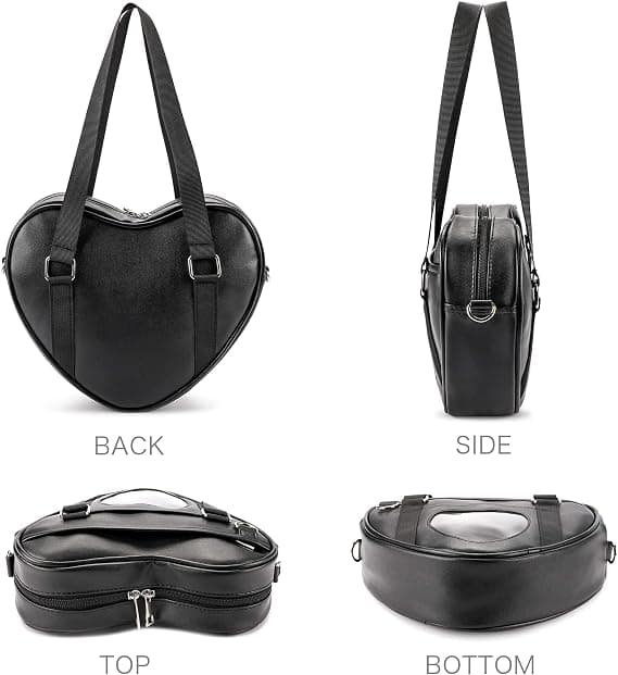 Ita Bag Crossbody Hjerteformet Håndtaske til Anime Pins Display