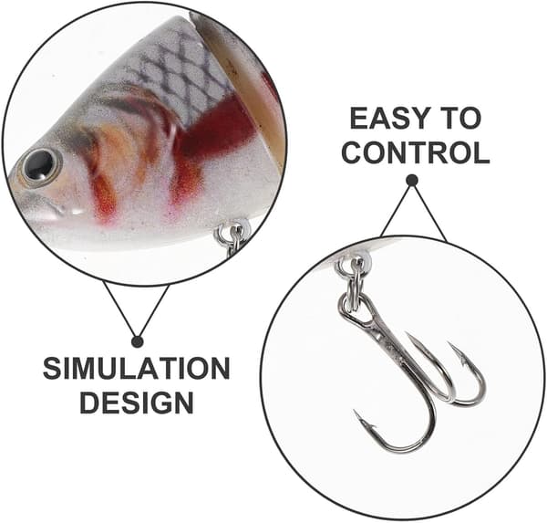 10 Pcs 10cm Bionic Multi-Jointed Swimming Lures, Hard Topwater Baits for Bass and Trout