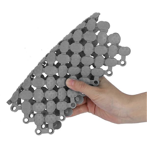 20x20cm Halkfri Golvmatta med Låsfunktion för Kök Badrum Dusch Pool Balkong - 6st