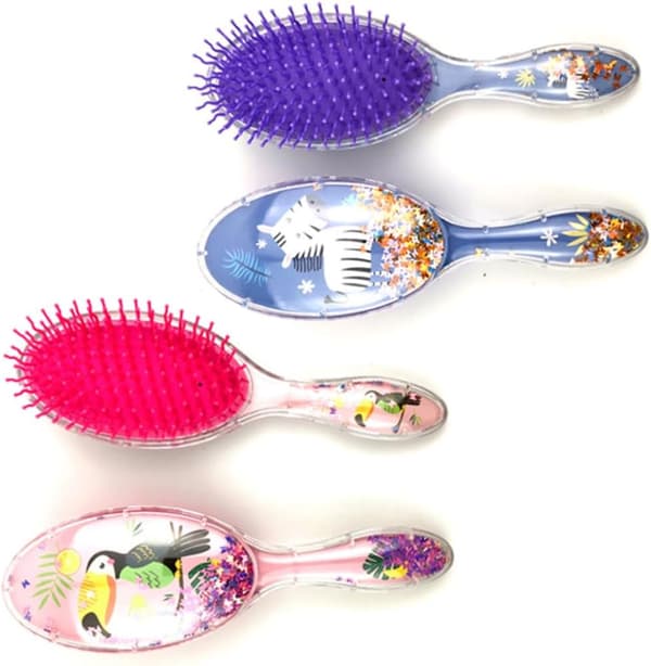 Oval Shimmer Detangling Comb Krøllet Hår Kam Statisk Massage Hår til Piger Styling til Daglig Brug