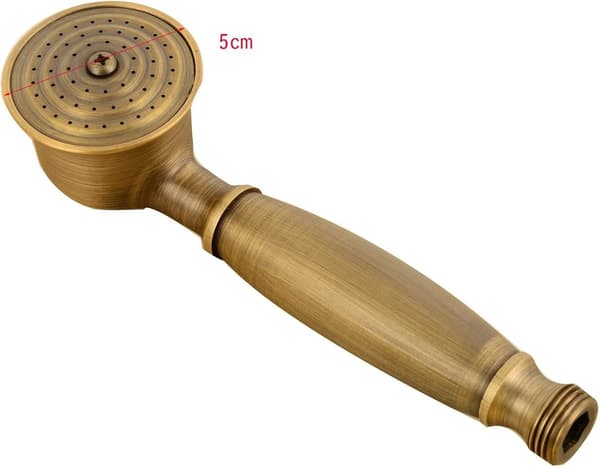Duschhuvud, Duschset, Antik Mässing Duschset Duschsystem, Med Duschhållare och 1,5M Duschslang Antikt Duschset
