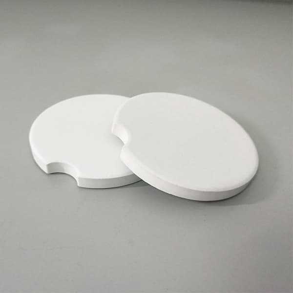 Sublimation Ceramic Blanks Easy Cleaning 24 Pcs Round Shape Protects Car Cup Holders