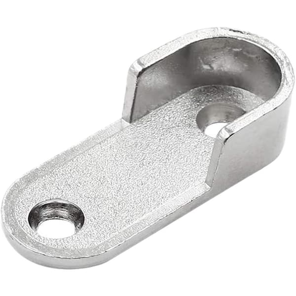 20-pack Oval Closet Rod End Supports Flange Sockets for 16x30mm Rods