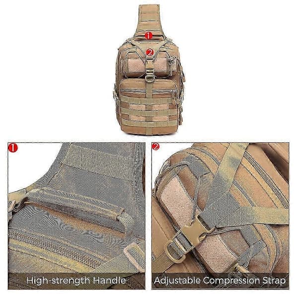 Taktisk Sling Taske Militær Skuldertaske Molle Assault Range Taske