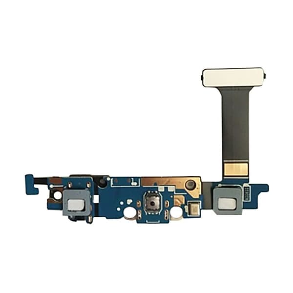 USB-dockingopladningsport Flex-kabel til Galaxy S6 Edge / G925F med mikrofon og hovedtelefonstik