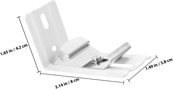 6pcs Blind Bracket L-shaped Brackets Silver Metal L-shaped Stable Base Simple