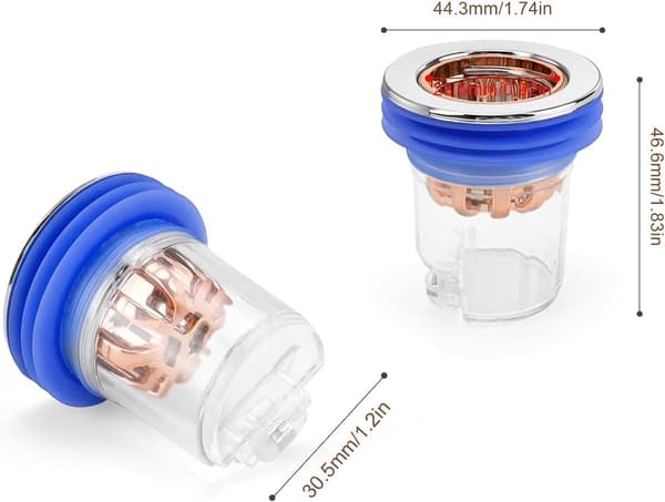 Floor Drain - 2-pack Odorless Shower Drain with Check Valve, Backwater Trap for Bathroom Kitchen Washing Machine