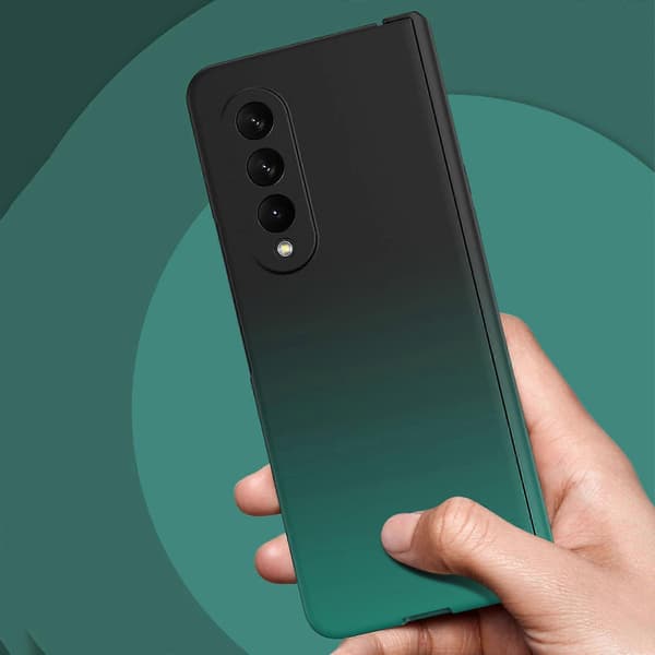 Gradient Farget Deksel Kompatibelt Med Samsung Galaxy Z Fold 3, Hardt PC Støtsikkert Beskyttelse
