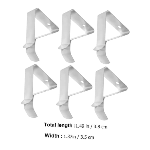 6pcs Thermometer Probe Clips Adjustable Stainless Steel Clamp Holders Coffee Cup Clip