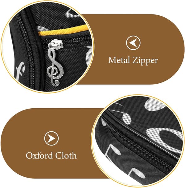 Ukulele Portable Bag Storage Case Holder with Shoulder Straps and Handle, Oxford Cloth Material