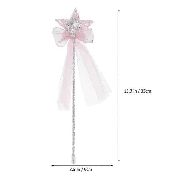 1 stk Barnebursdag Fe-stav Stjerne Dusk Designet Tryllestav Festrekvisitt (Rosa)_tfrf
