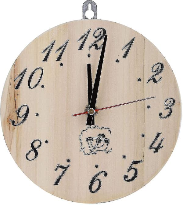Wooden Sauna Clock, 8 Inch Sauna Clock Decorative Timer Clock for Sauna Accessories Sauna Room Decor