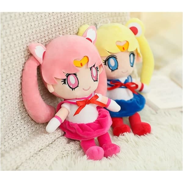 Sailor Moon pehmolelu Tsukino Usagi Chibiusa pehmolelu 25 cm