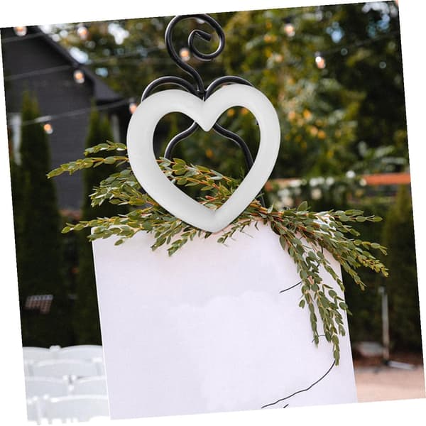 4 stk hjerteformede blomsterskumhjerter for håndverk Valentinsdag bryllupsdekorasjon formet kransform