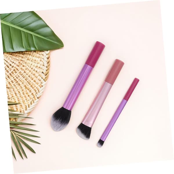 8 Soft Makeup Brushes with Long Handles for Eyeshadow, Blush, and Powder