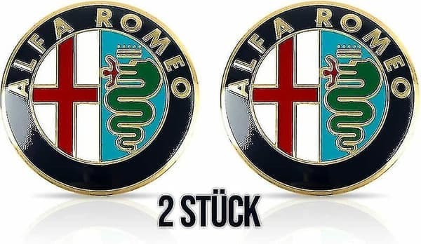 2 x 74mm Alfa Romeon autosymbolia