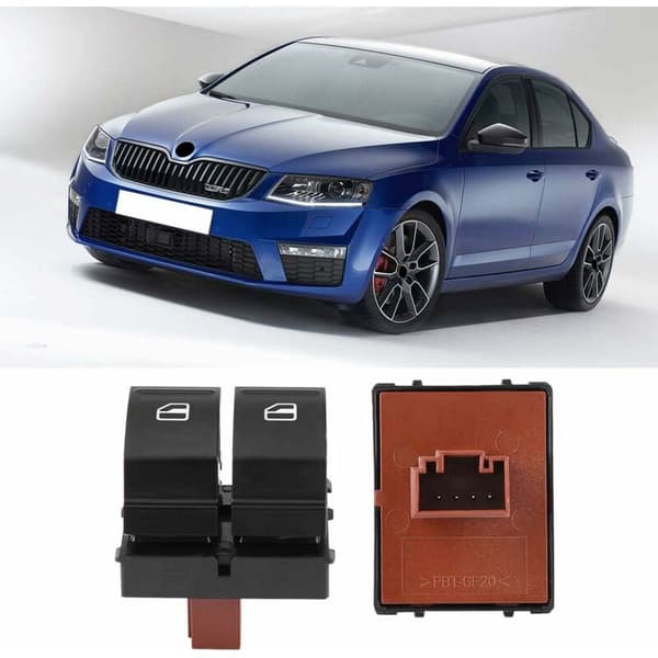 Power Window Switch Double Button Power Window Switch Double Window Button DC 12V Control Window Lift Button