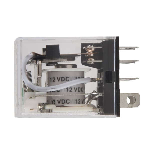 Spold DC 12V 10A 240VAC 28VDC Elektromagnetiskt Relä DPDT JQX-13F2Z