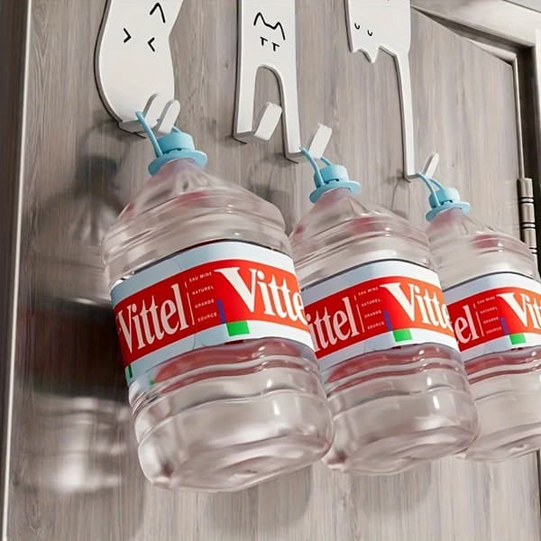 Iron Material Door Hooks with Various Patterns, Over-the-Door Hangers, Anti-Rust Spray Paint White White