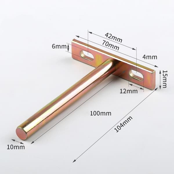 Floating Shelf Brackets, 4 Pcs Hidden Shelf Brackets 4 Inch Deep Concealed Blind Shelf Supports for DIY Home Wall Shelf