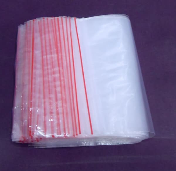 100-pack 5x7 cm Zip-påsar med dragkedja