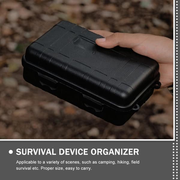 Survival Storage Container Set 2st Vattentät Stötsäker Verktygsorganisatörslåda