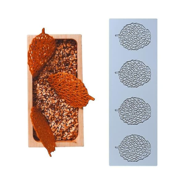 Blad silikoneforme 3d koralgrene bladspids dyneform kageform, chokoladeforme, non-stick polymer lerforme til fremstilling af sukkerhåndværk -ys