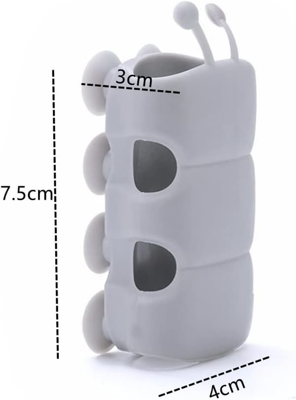 Silicone Suction Cup Shower Bracket, Punch-Free Shower Head Wall Mount, Height Adjustable Holder, No Drilling Needed