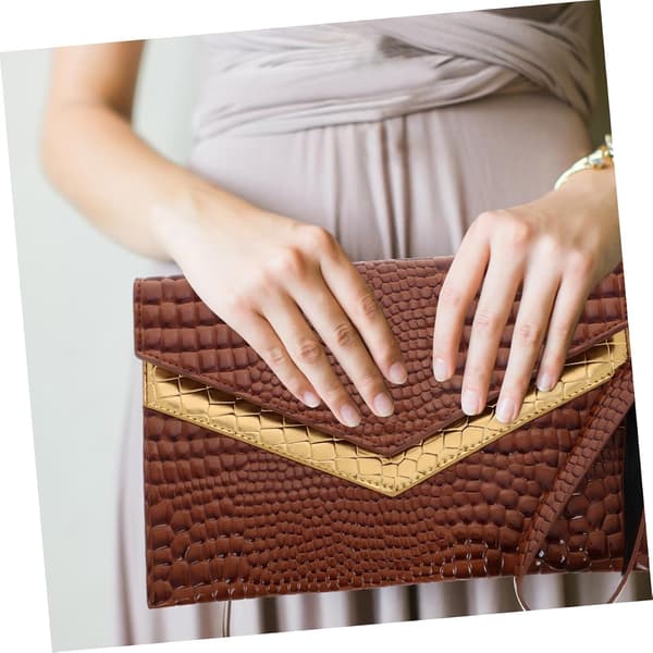 Stylish Minimalist Envelope Clutch Bag Retro Pattern Lightweight and Versatile Handheld Bag