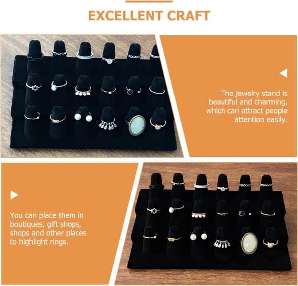 Ring Storage Rack Necklace Holder Bracelet Stand Finger Ring Cone Finger Ring Stand Cone Holder
