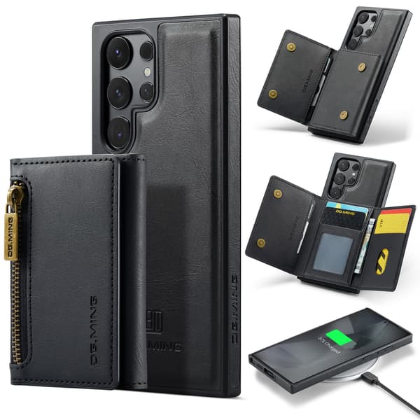 Samsung S24 FE etui med RFID-beskyttelse / Magnetisk pung-etui med kortholder