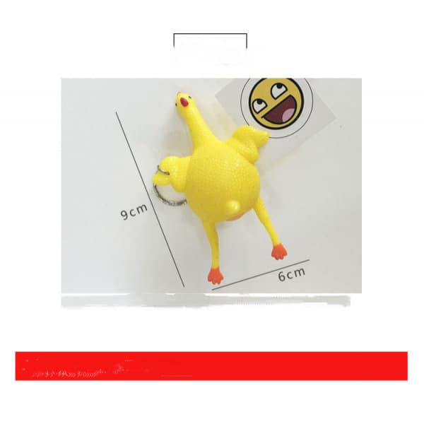 9 cm roliga squishy leksaker kyckling och ägg stress