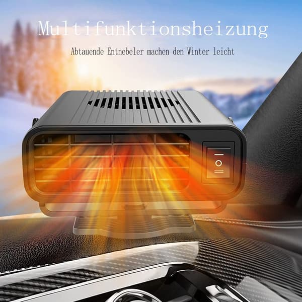 Liropau Bærbar Bilvarmer, 12V 120W Bilblæservarmer KLB