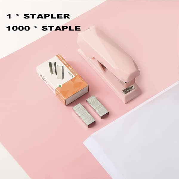 Stiftemaskin med stifter, liten kraftig stiftemaskin for skrivebord