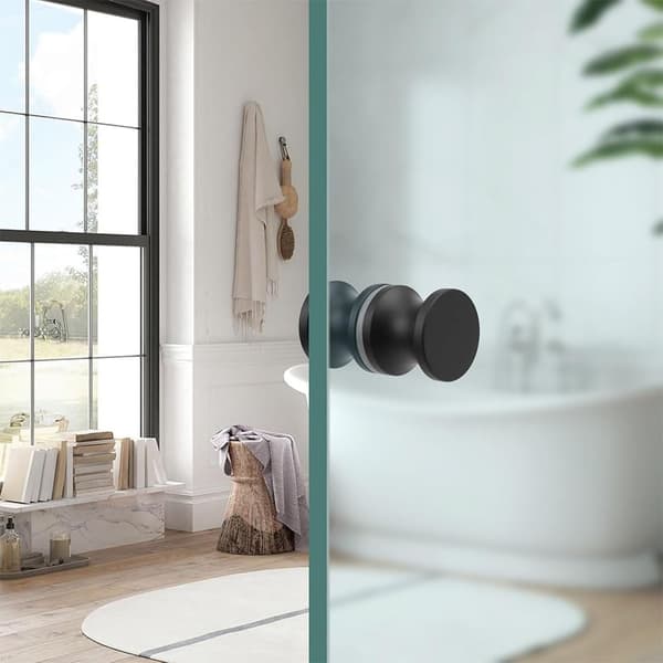 Round Back-to-Back Shower Door Handle, Shower Enclosure Handle, Shower Screen Replacement Handle, Gold