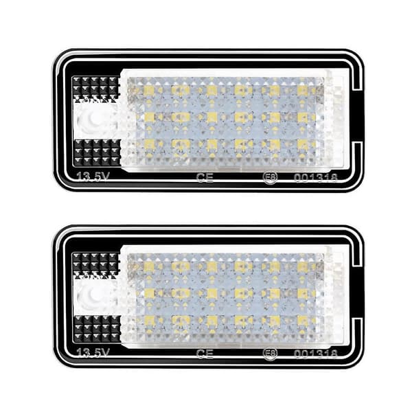 2 stk. LED-nummerpladelys til A3 S3 A4 S4 A6 C6 A8 S8 Q7 Db