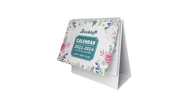 Daglig planlegger udatert permanent skrivebordsstaffeli vertikal blafrekalender - (20,5*20,5cm)