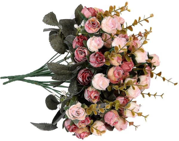 Artificial Rose Bouquet, Decorative Home Decor Accessories, 21 Artificial Roses