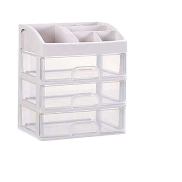 Makeup Organizer Skuffer Kosmetik Opbevaringsboks Makeup Beholder Makeup Børsteholder Opbevaringsboks Organizer