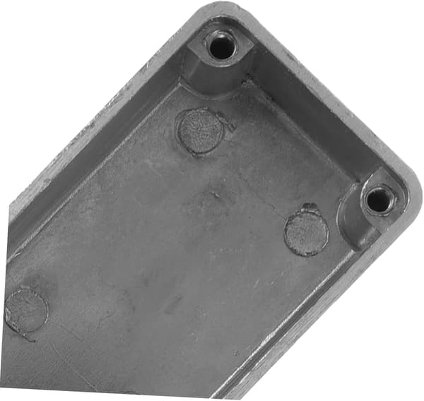 3 stk. aluminiumsboks for gitarpedaler, robust kabinett med skjult rom