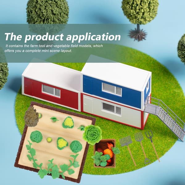 16 pcs. Farm Mini Tool Models, Micro Landscape Model, Outdoor Garden Decoration