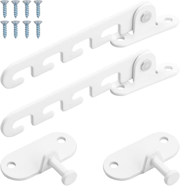 Pieces Window Restrictor, Window Restrictor Window Opening Restrictor with Screws, Adjustable Window Restrictor Wi